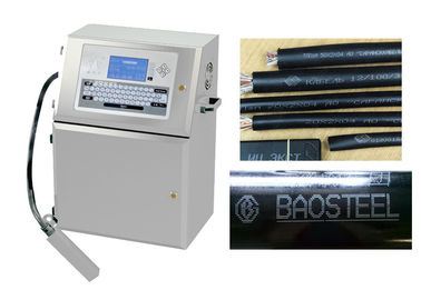 China Tintenstrahl-Kodierer-Maschine weiße Tinten-Digital industrielle für PVCkabel/-kosmetik fournisseur
