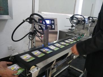 China Vier Linien Nahrungsmittelindustrielle benutzte ununterbrochene Tintenstrahl-Drucker für Bearbeitungsnummer datieren Drucken fournisseur